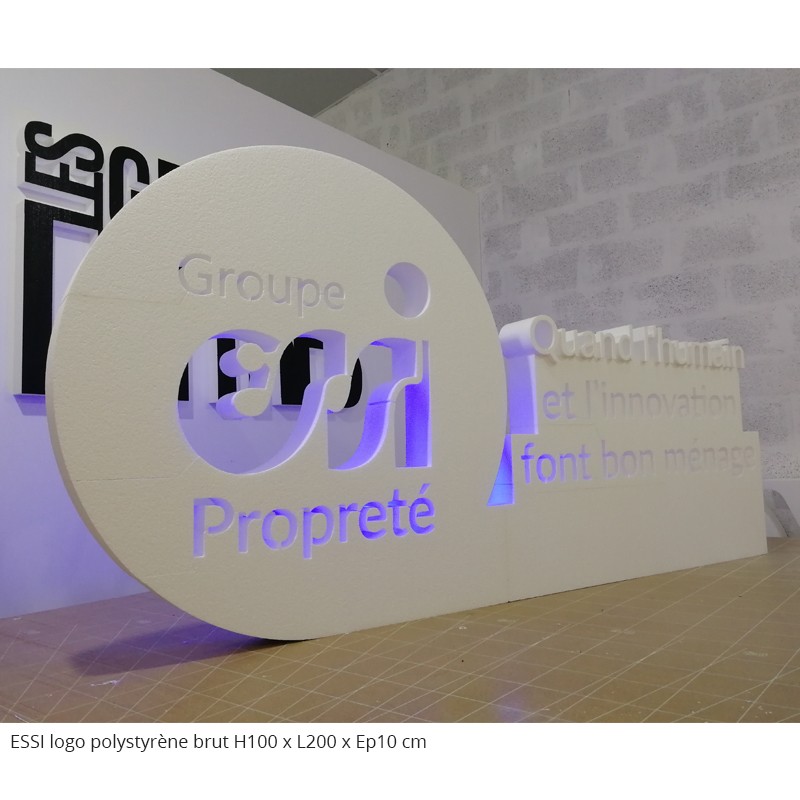 ESSI logo polystyrène géant entreprise évènement professionnel fête