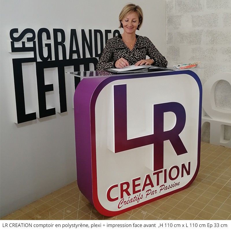 COMPTOIR LR CREATIONTables et comptoirs en polystyrène évènement professionnel