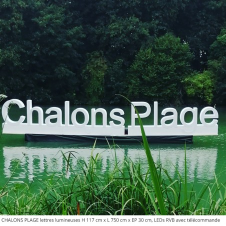 LETTRES LUMINEUSES CHALONS PLAGE RVB