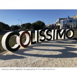 Colissimo Lettres et logo végétales 3D en polystyrène