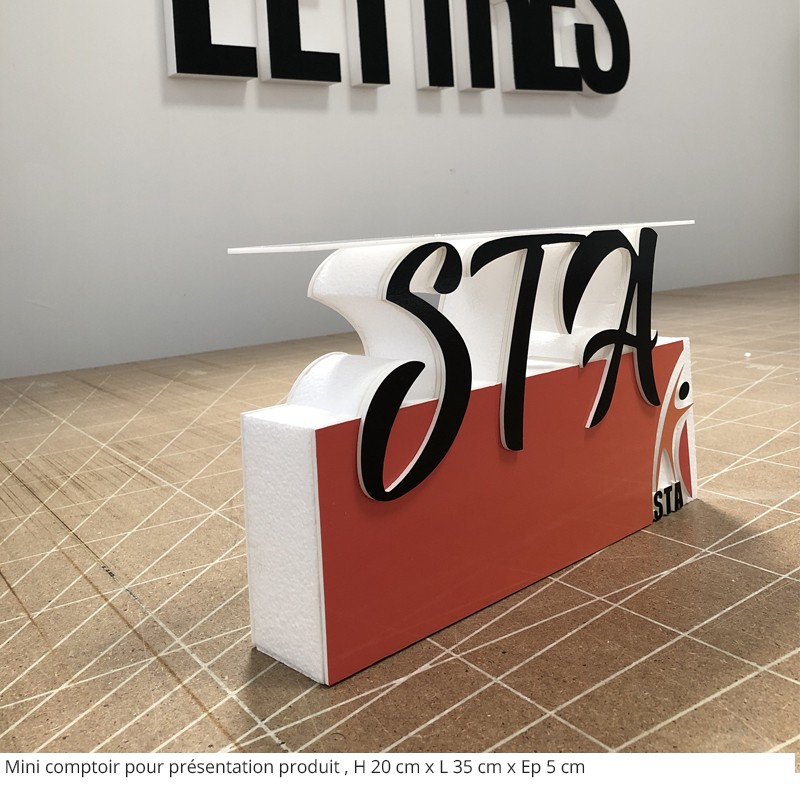 MINI COMPTOIR POUR PRESENTATION PRODUIT STA