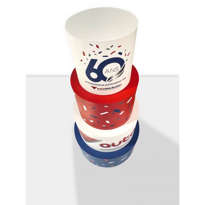 Gâteau en polystyrène pour évènement d'entreprise ou pour anniversaire particulier