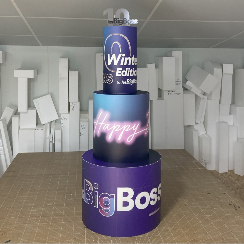 Gâteau en polystyrène big boss