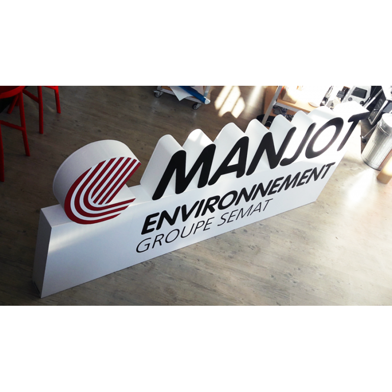 Logo Mangot en polystyrène