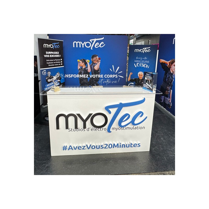 comptoir Myotec en polystyrène