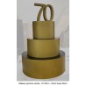 Gâteau en polystyrène peinture dorée