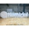 Namirial logo en polystyrene blanc-brut H55x300cm