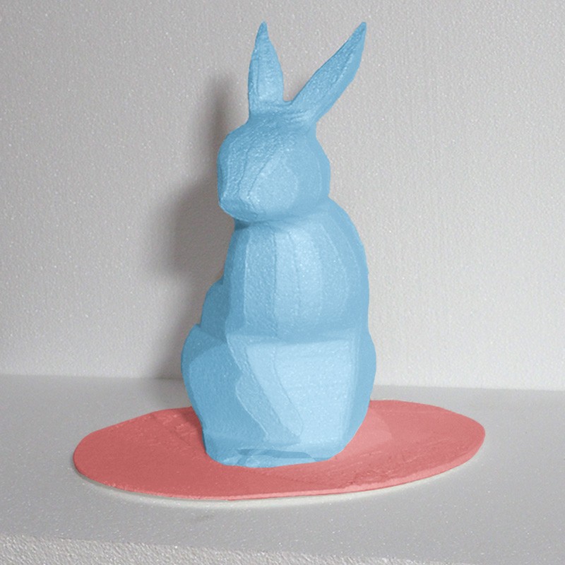 Lapin géant en polystyrène