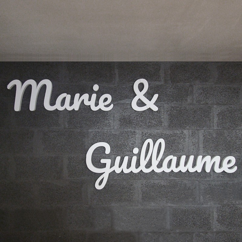 Lettres et mots en polystyrène Prénom, Nom